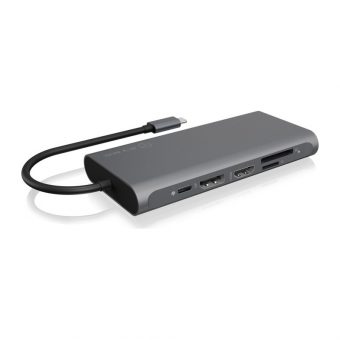 RaidSonic Icy Box DK4050 USB-C 3.0 Docking Station Grey IB-DK4050-CPD - Image 4