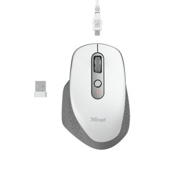 Trust Ozaa Rechargeable Wireless Mouse White 24035 - Image 4