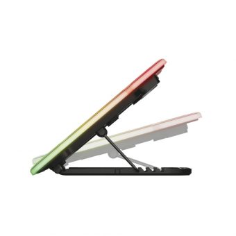 Trust GXT 1126 Aura Multicolour-illuminated Laptop Cooling Stand Black 24192 - Image 5