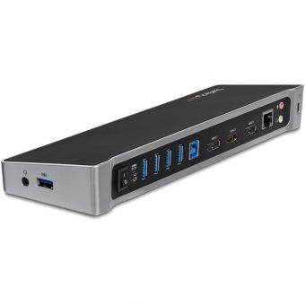 StarTech USB 3.0 Triple Monitor Docking Station Black USB3DOCKH2DP - Image 6