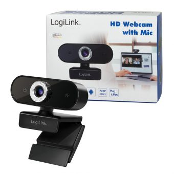 LogiLink USB HD Webcamera Black UA0368 - Image 9