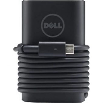 Dell Power Adapter E5 65W 3-Prong Euro with 1M Power Cord 450-AGOB
