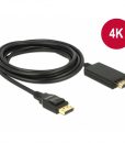 Delock Cable HDMI male to DisplayPort 1.2a male 3m Black 85318_1