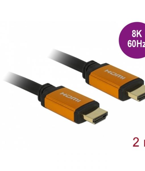 Delock HDMI Cable 8K 60Hz 2m MM Black 85729