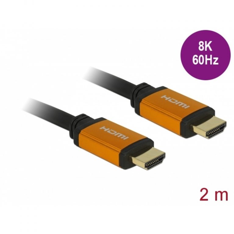 Delock HDMI Cable 8K 60Hz 2m MM Black 85729
