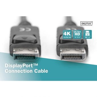 Digitus Cable DisplayPort 1.2 M/M 2m Black AK-340100-020-S - Image 2