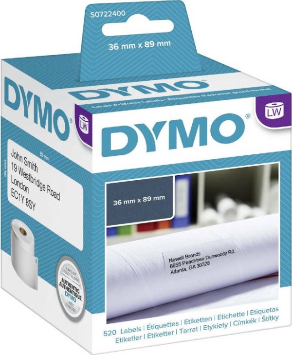 Dymo LabelWriter 99012 Large Address Label 89x36mm 2pcs White S0722400