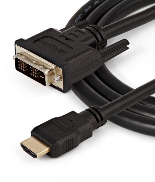 StarTech Cable HDMI Male to DVI-D Male 1.5m Black HDDVIMM150CM_1