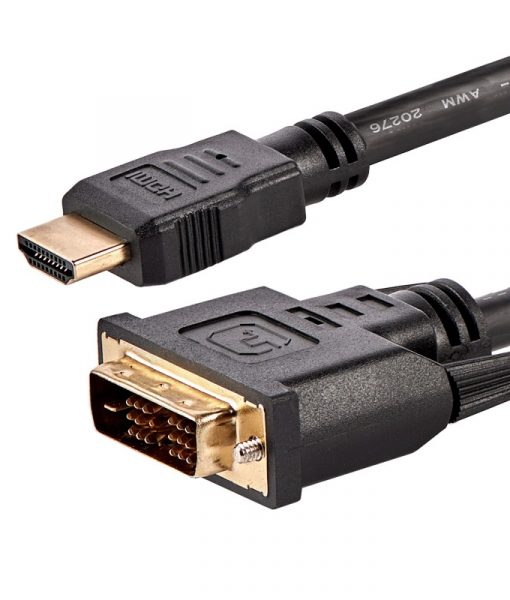StarTech Cable HDMI Male to DVI-D Male 1.8m Black HDMIDVIMM6