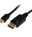 StarTech Cable Mini DisplayPort to DisplayPort 1.2 MM 1m Black MDP2DPMM1M