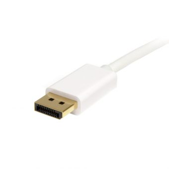 StarTech Cable Mini DisplayPort to DisplayPort 1.2 M/M 2m White MDP2DPMM2MW - Image 3