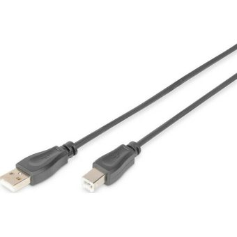 Digitus Cable USB-A 2.0 Male - USB-B 2.0 Male 1.8m Black AK-300105-018-S