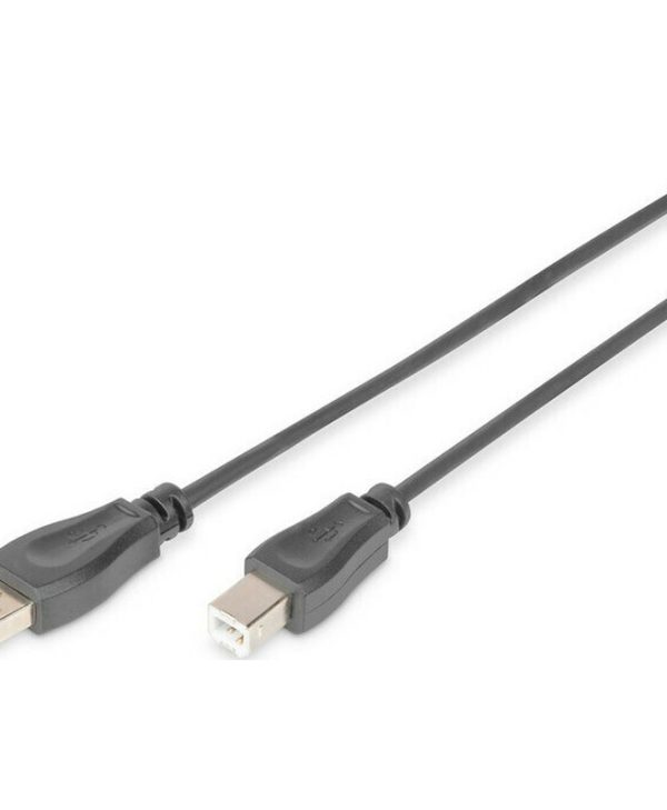 Digitus Cable USB-A 2.0 Male - USB-B 2.0 Male 1.8m Black AK-300105-018-S