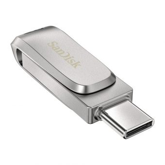 SanDisk Ultra Dual Drive 1TB USB-C 3.0/USB-A 3.0 Silver SDDDC4-1T00-G46