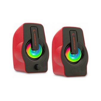 Rampage RMS-G7 Falsetto 2.0 Red LED 6W Usb Powered Black/Red 30257