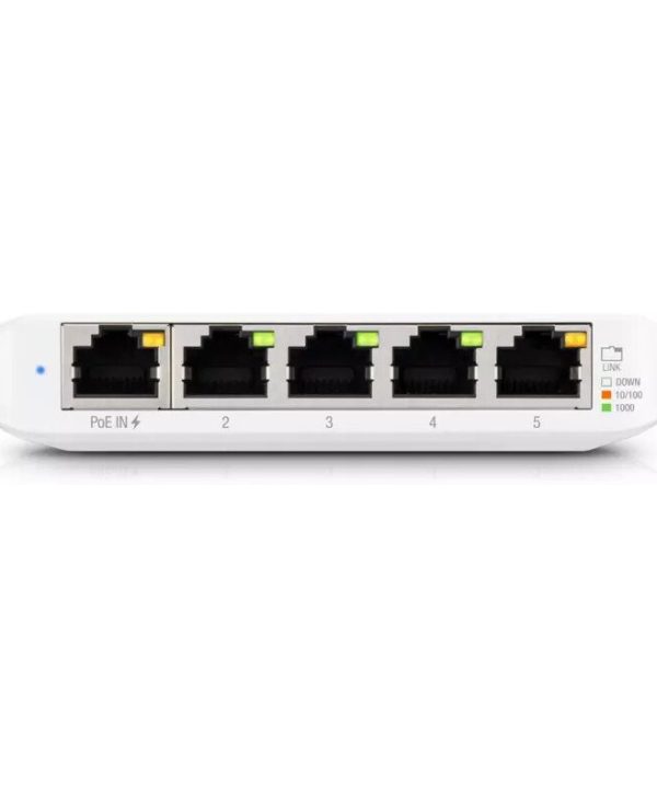 Ubiquiti UniFiSwitch Flex 4+1-Port Mini Desktop Gigabit Smart Switch White USW-FLEX-MINI