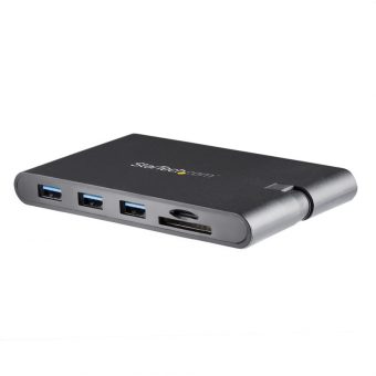 StarTech 8-in-1 USB-C Portable Mini Docking Station Black DKT30CHVSCPD