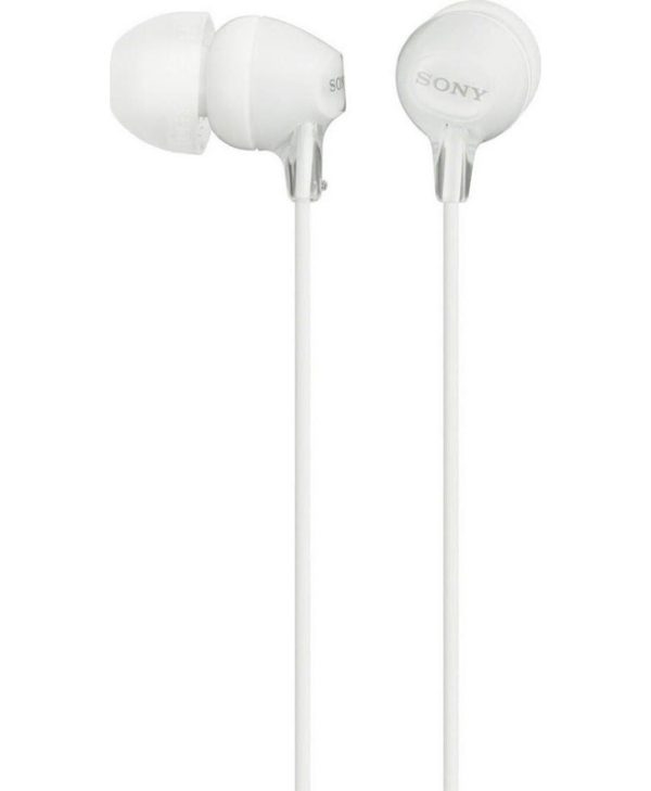 Sony In-Ear Headphones White MDR-EX15LP
