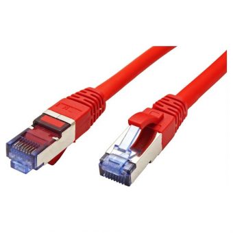 Value S/FTP Cat6a LSOH Snagless 1m Red 21.99.1921-100