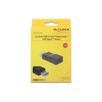 Delock Adapter USB-A to USB-C Black 65696 - Image 2