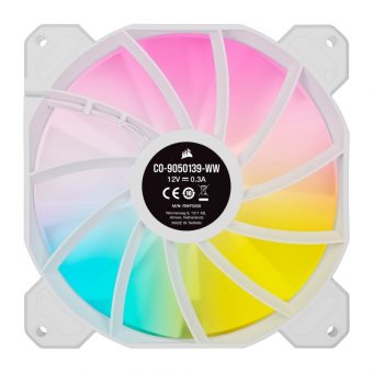 Corsair iCUE SP140 RGB Pro Performance 140mm (2-Pack) with Lighting Node Core White CO-9050139-WW - Image 2