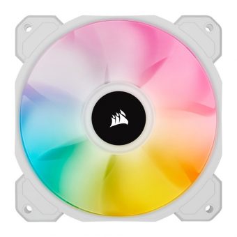 Corsair iCUE SP120 RGB Elite Performance 120mm (3-Pack) White CO-9050137-WW - Image 2