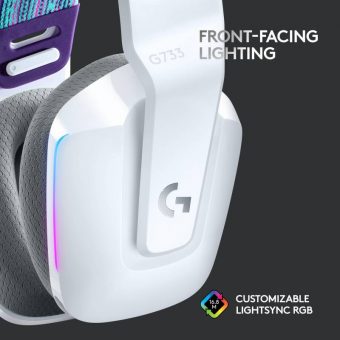 Logitech G733 LightSpeed RGB Wireless Gaming Headset White 981-000883 - Image 3