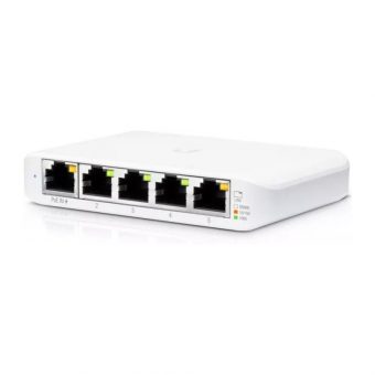 Ubiquiti UniFiSwitch Flex 4+1-Port Mini Desktop Gigabit Smart Switch White USW-FLEX-MINI - Image 4