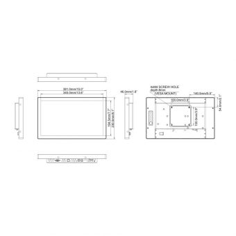 iiyama ProLite TF1634MC-B8X 15.6" FHD IPS Touch Monitor - Image 4
