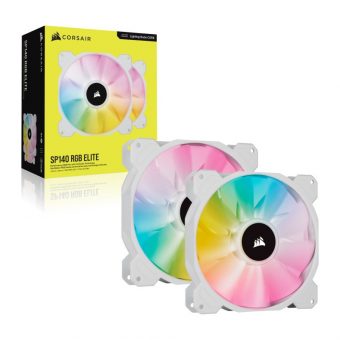 Corsair iCUE SP140 RGB Pro Performance 140mm (2-Pack) with Lighting Node Core White CO-9050139-WW - Image 4
