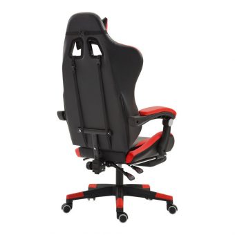 Herzberg Gaming Chair με Υποπόδιο Red/Black HG-8080RED - Image 4