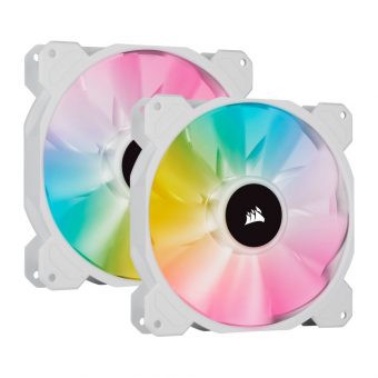 Corsair iCUE SP140 RGB Pro Performance 140mm (2-Pack) with Lighting Node Core White CO-9050139-WW - Image 5