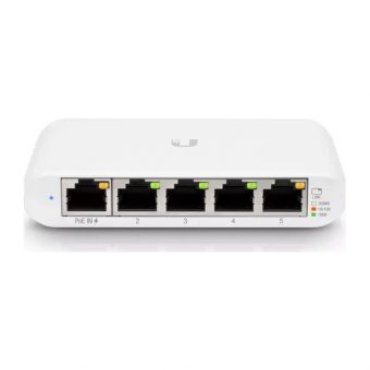 Ubiquiti UniFiSwitch Flex 4+1-Port Mini Desktop Gigabit Smart Switch White USW-FLEX-MINI - Image 6