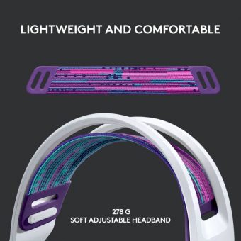 Logitech G733 LightSpeed RGB Wireless Gaming Headset White 981-000883 - Image 6
