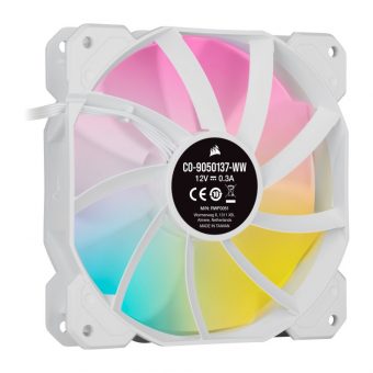 Corsair iCUE SP120 RGB Elite Performance 120mm (3-Pack) White CO-9050137-WW - Image 7