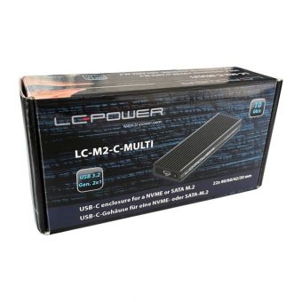 LC-Power M.2 SSD Enclosure USB-C 3.1 Black LC-M2-C-MULTI - Image 8