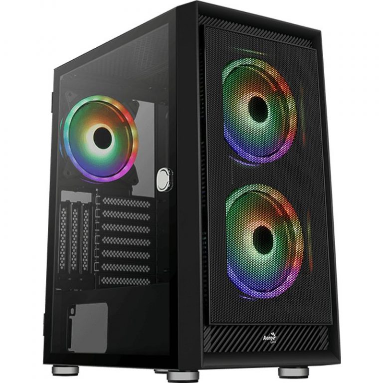 AeroCool Graphite ARGB Midi Tower Tempered Glass Black ACCM-PB24133.11