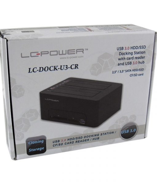 LC-Power LC-DOCK-U3-CR 2.5-3.5 HDD Docking Station Black_3