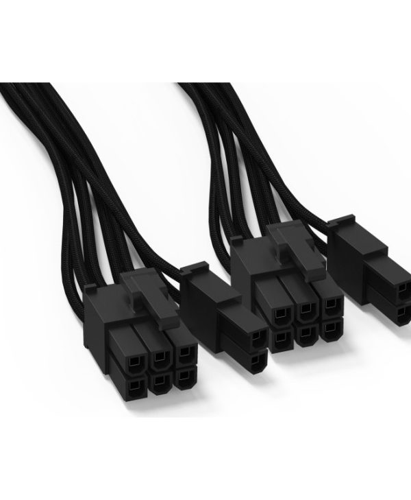 Be Quiet! PCIe 2x6/8 Pin Sleeved Power Cable 60cm BC071 CP-6620