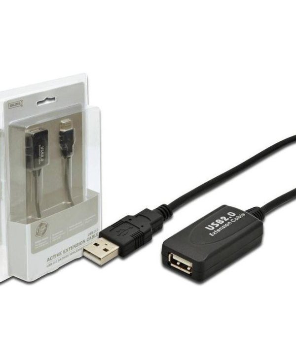 Digitus USB-A 2.0 male - USB-A 2.0 Female 5.0m Black DA-70130-4