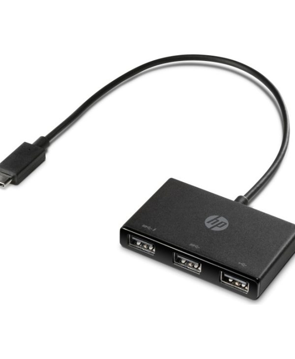 HP USB-Type C 3 Ports Hub Black Z6A00AA