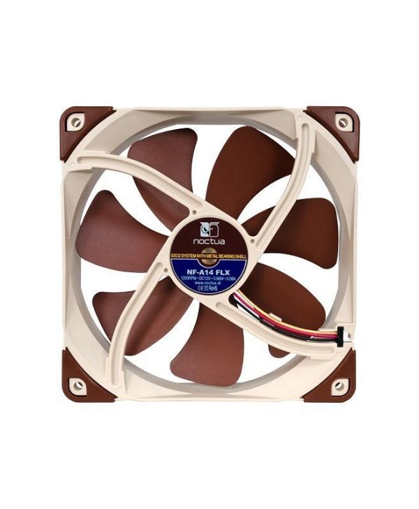 Noctua 14cm Ultra-Low-Noise-Adaptor 3-Pin Fan NF-A14 FLX