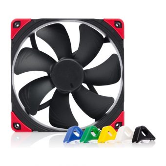 Noctua 14cm Premium Quiet Anti-Vibration Colored Pads 4-Pin PWM Fan NF-A14 PWM CH.BK.S
