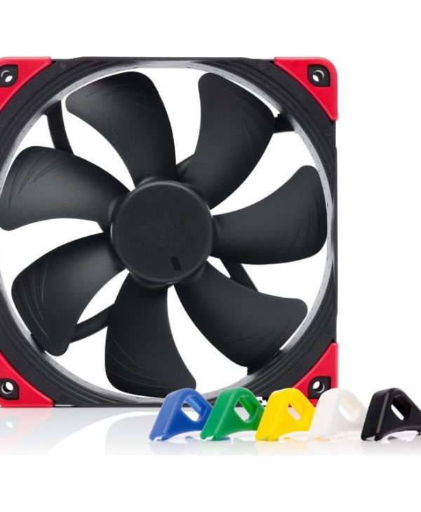 Noctua 14cm Premium Quiet Anti-Vibration Colored Pads 4-Pin PWM Fan NF-A14 PWM CH.BK.S
