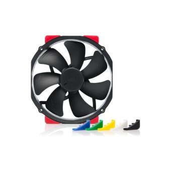 Noctua 14cm Premium Quiet Anti-Vibration Colored Pads 4-Pin PWM Fan NF-A15 HS-PWM CH.BK.S