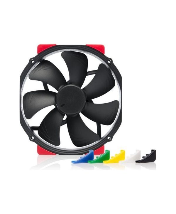 Noctua 14cm Premium Quiet Anti-Vibration Colored Pads 4-Pin PWM Fan NF-A15 HS-PWM CH.BK.S