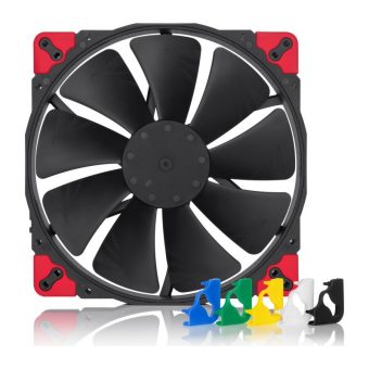 Noctua 20cm Premium Anti-Vibration Colored Pads 4-Pin PWM Fan NF-A20 PWM CH.BK.S