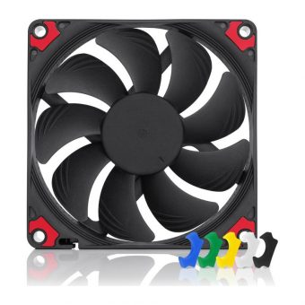 Noctua 9.2cm Premium Anti-Vibration Colored Pads 4-Pin PWM Fan NF-A9X14 HS-PWM CH.BK.S