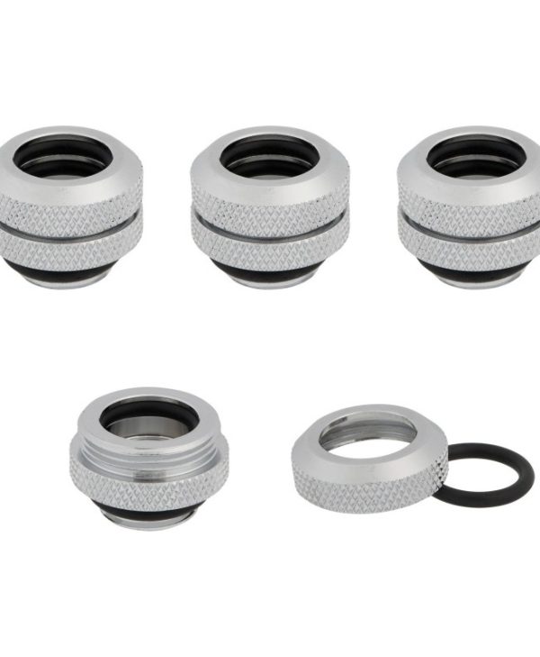 Corsair Hydro X Series XF Hardline OD Fitting 1/4" on 12mm Chrome 4-Pack CX-9052000-WW