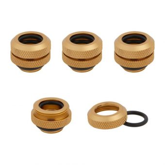 Corsair Hydro X Series XF Hardline OD Fitting 1/4" on 14mm Gold 4-Pack CX-9052009-WW